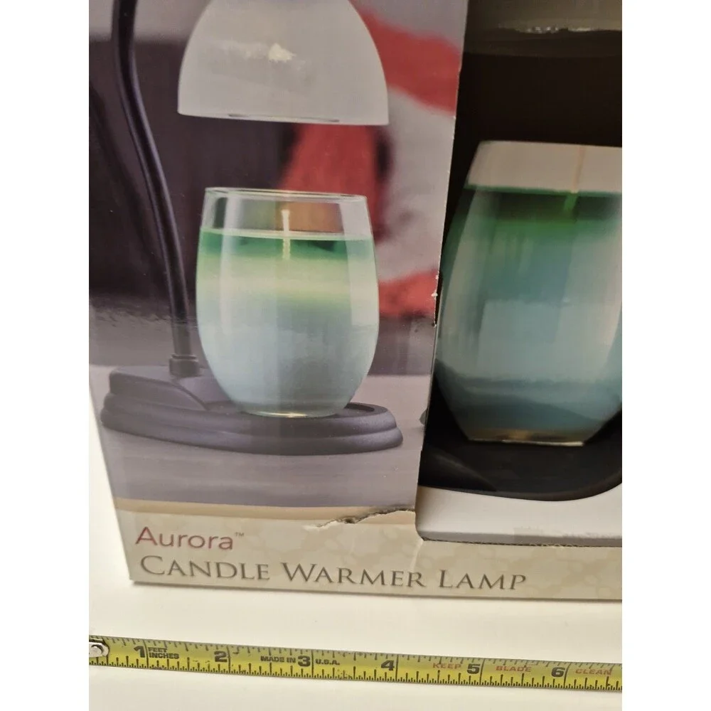 New In Box Aurora Candle Warmer Lamp Black